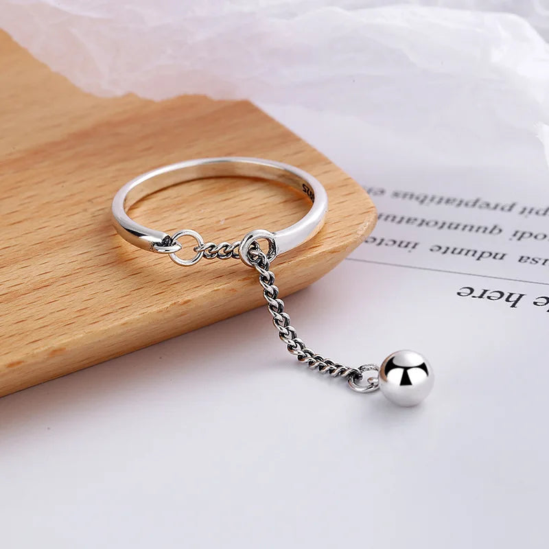 Adjustable simple fashion chain tassel ring🔥🔥🔥