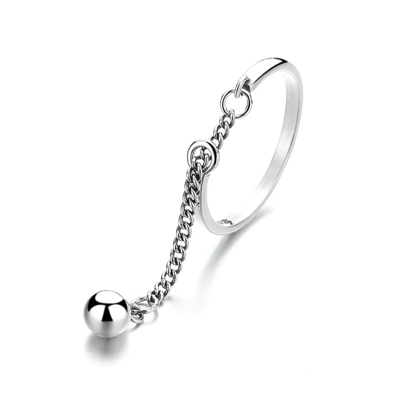 Adjustable simple fashion chain tassel ring🔥🔥🔥