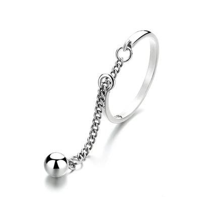 Adjustable simple fashion chain tassel ring🔥🔥🔥